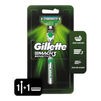Afeitadora Desechable Gillette  Prestobarba Mach 3 Sensitive c/ Aloe Vera 1 u