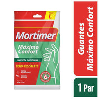 Guantes Limpieza Verde Mortimer Maximo Confort Talle L 1 par