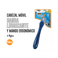 Afeitadora Desechable Bic  Prestobarba Confort 3 Filos Normal 12 u