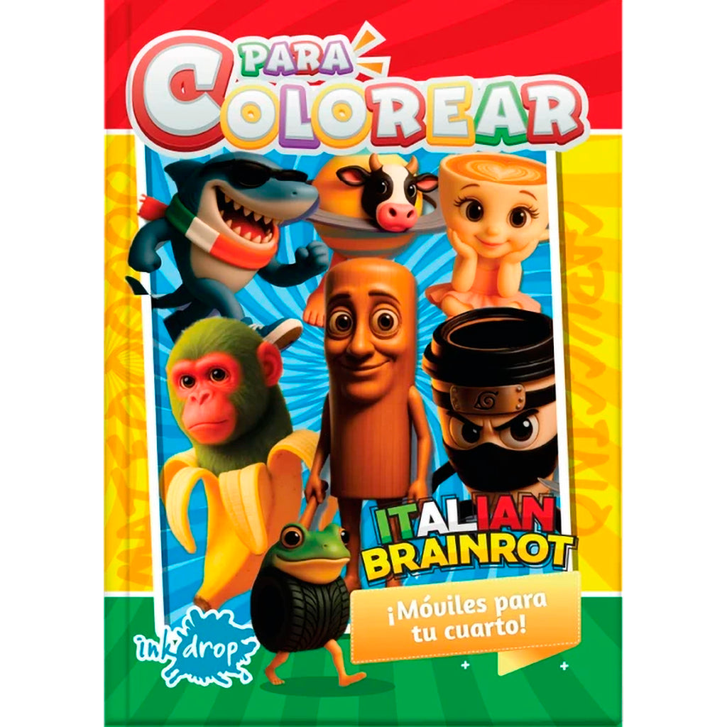 Libro Generico p/ Colorear Italian Brainrot