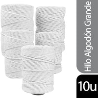 Hilo Grande Generico Algodon 10 u