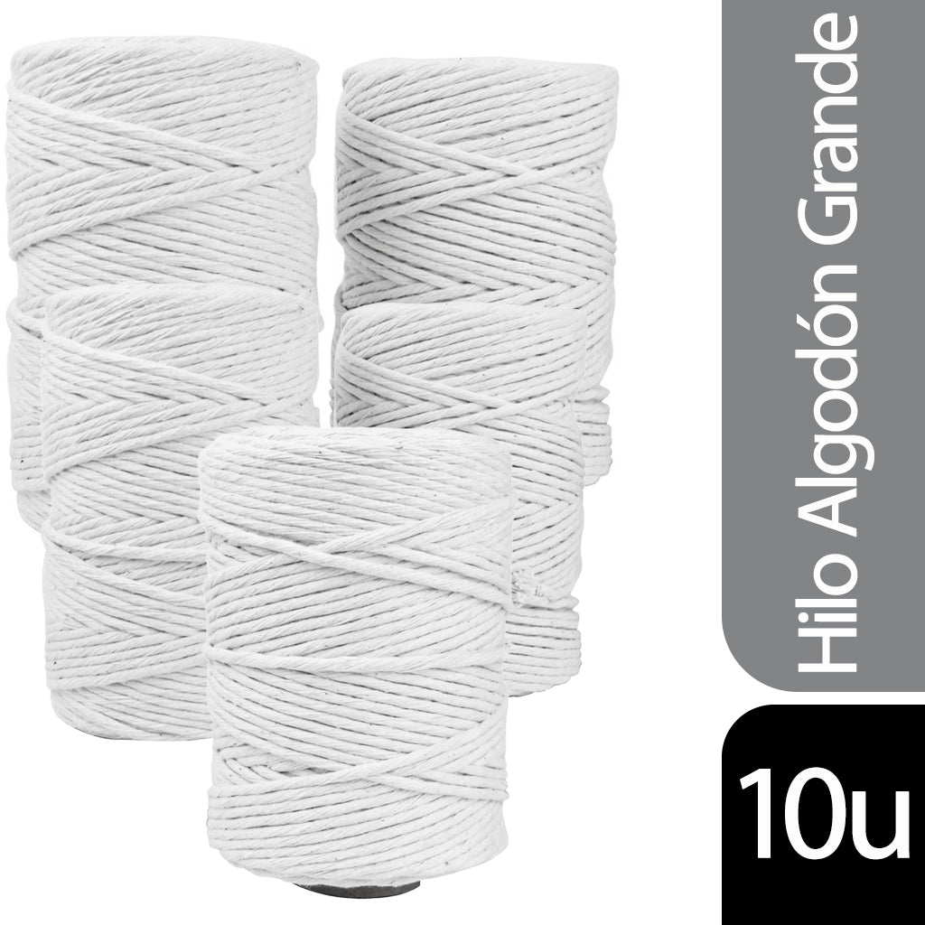 Hilo Grande Generico Algodon 10 u