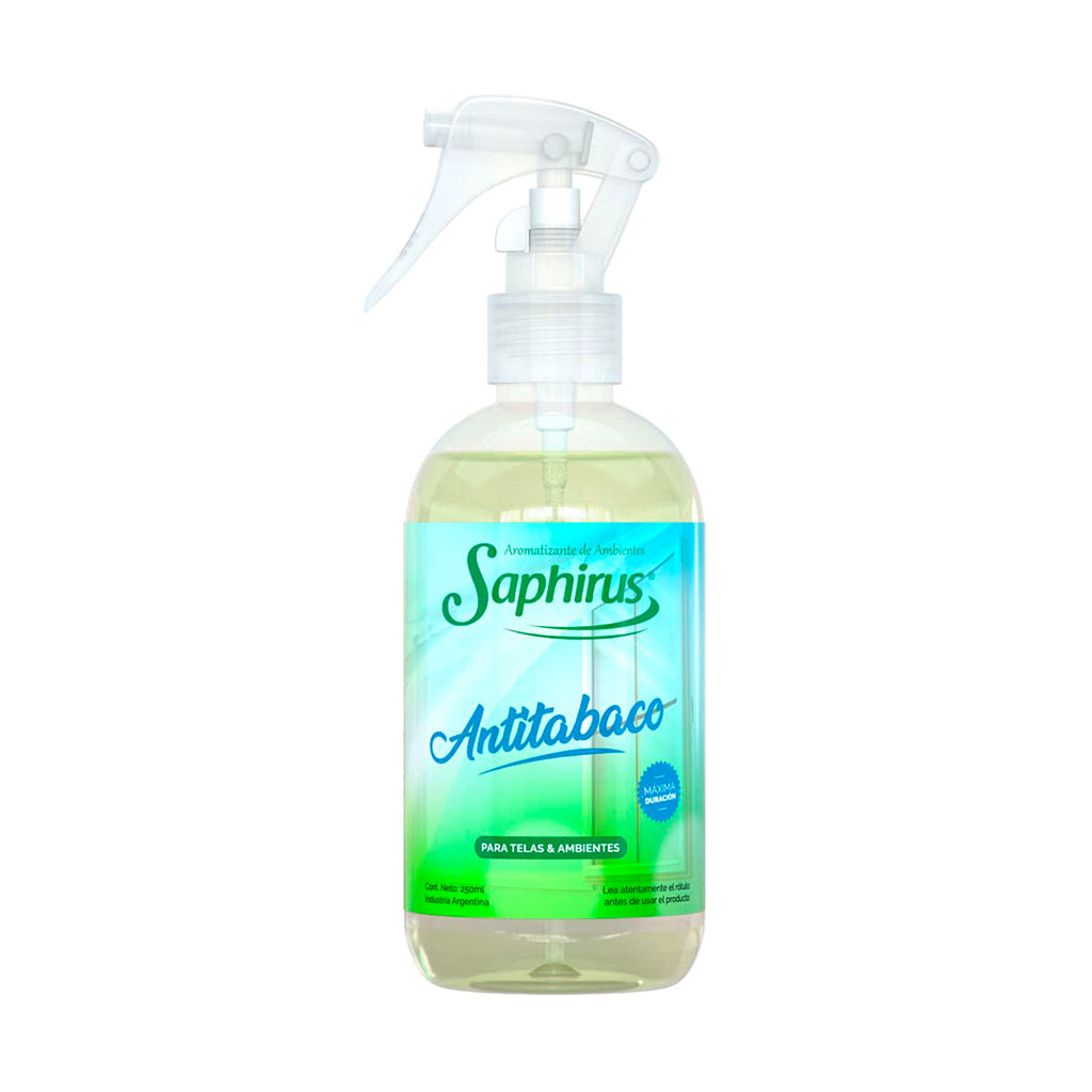 Aromatizante Textil Saphirus Antitabaco 250 ml