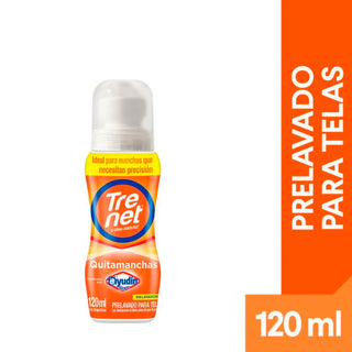 Quitamanchas Bolilla Trenet Prelavado p/ Tela s/ Lavandina 120 ml