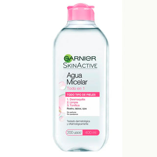 Agua Micelar Garnier Skin Active Todo en 1 400 ml