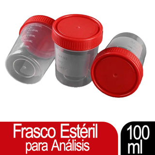Frasco Esteril Generico P/Analisis 100 ml