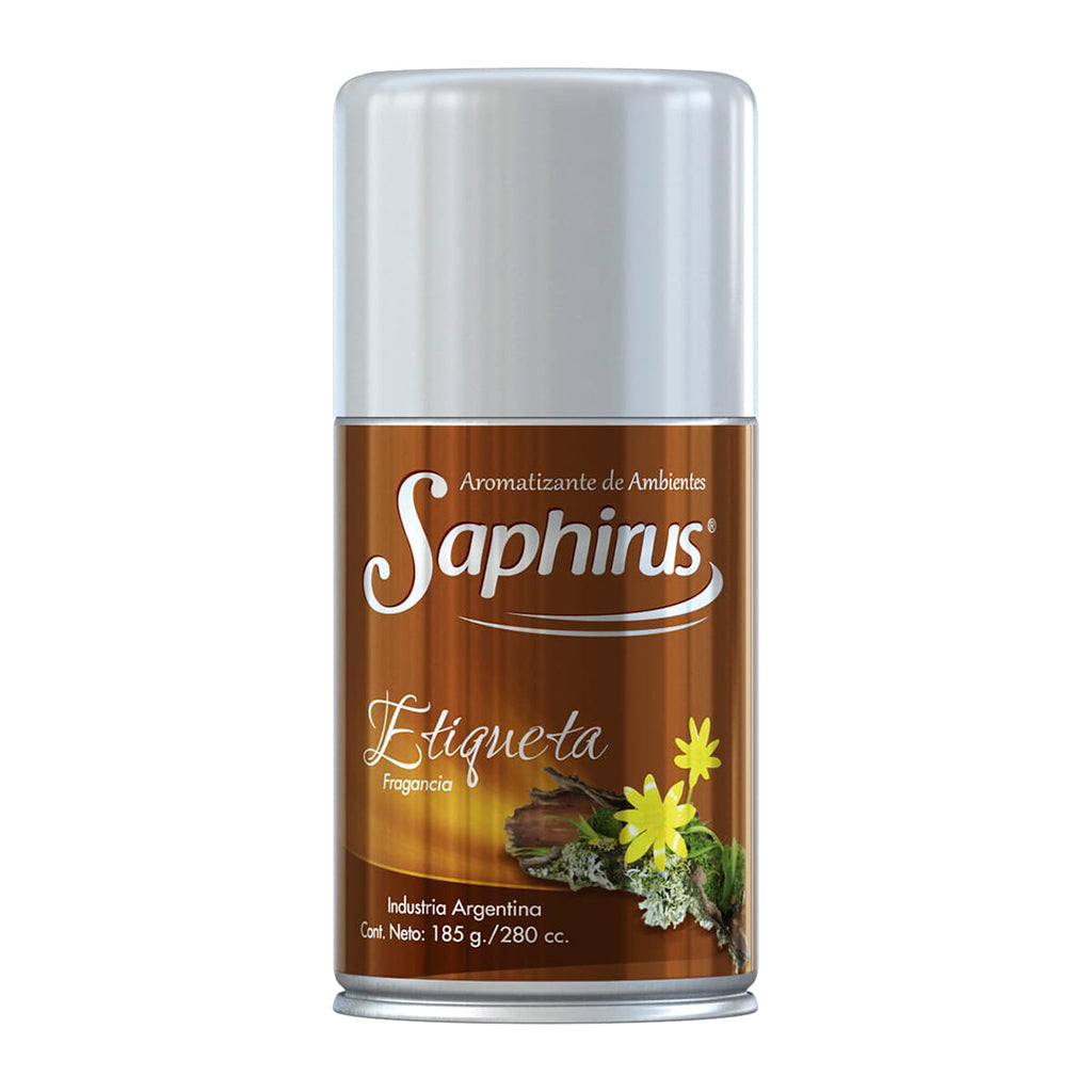 Aromatizante Aerosol Saphirus Etiqueta 185 g