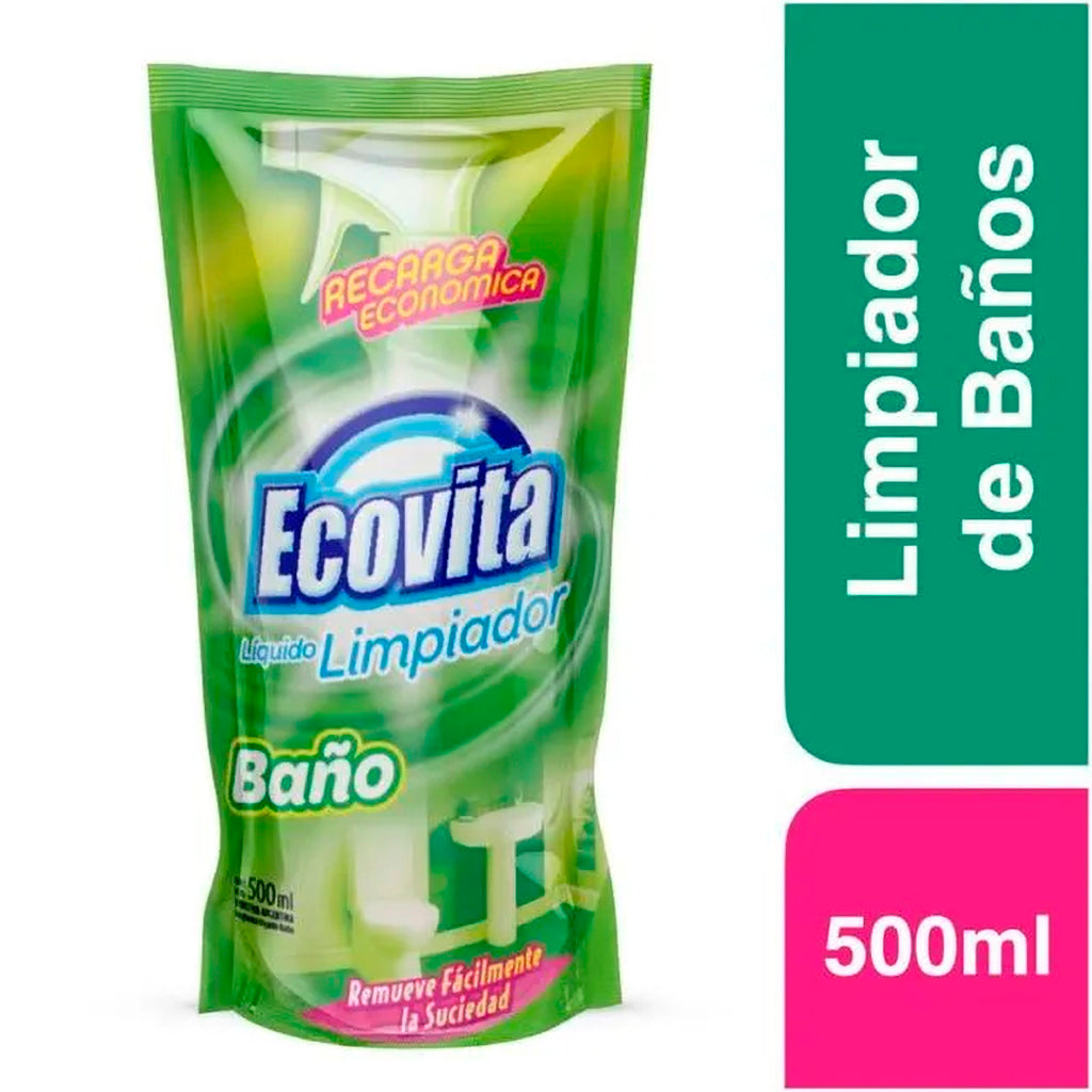 Limpiador Repuesto Ecovita p/ Baño 500 ml