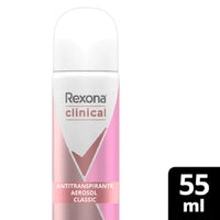 Desodorante Aerosol Rexona Antitranspirante Clinical Classic Woman 55 ml