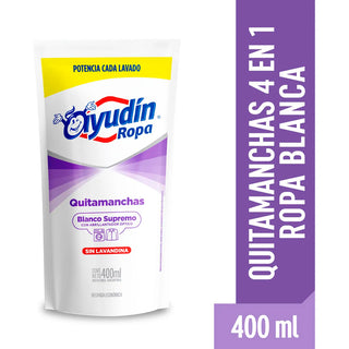 Quita Manchas Repuesto Ayudin Ropa Blanco Supremo s/ Lavandina 400 ml
