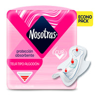 Toallas Higienicas Nosotras Clasica Extra Seda 16 u