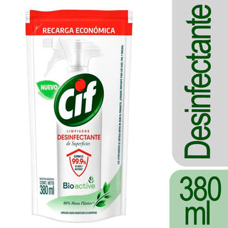 Desinfectante Repuesto Cif Bioactive de Superficies 380 ml