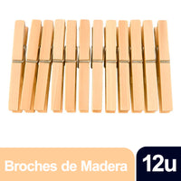 Broches Che Broche Madera 12 u