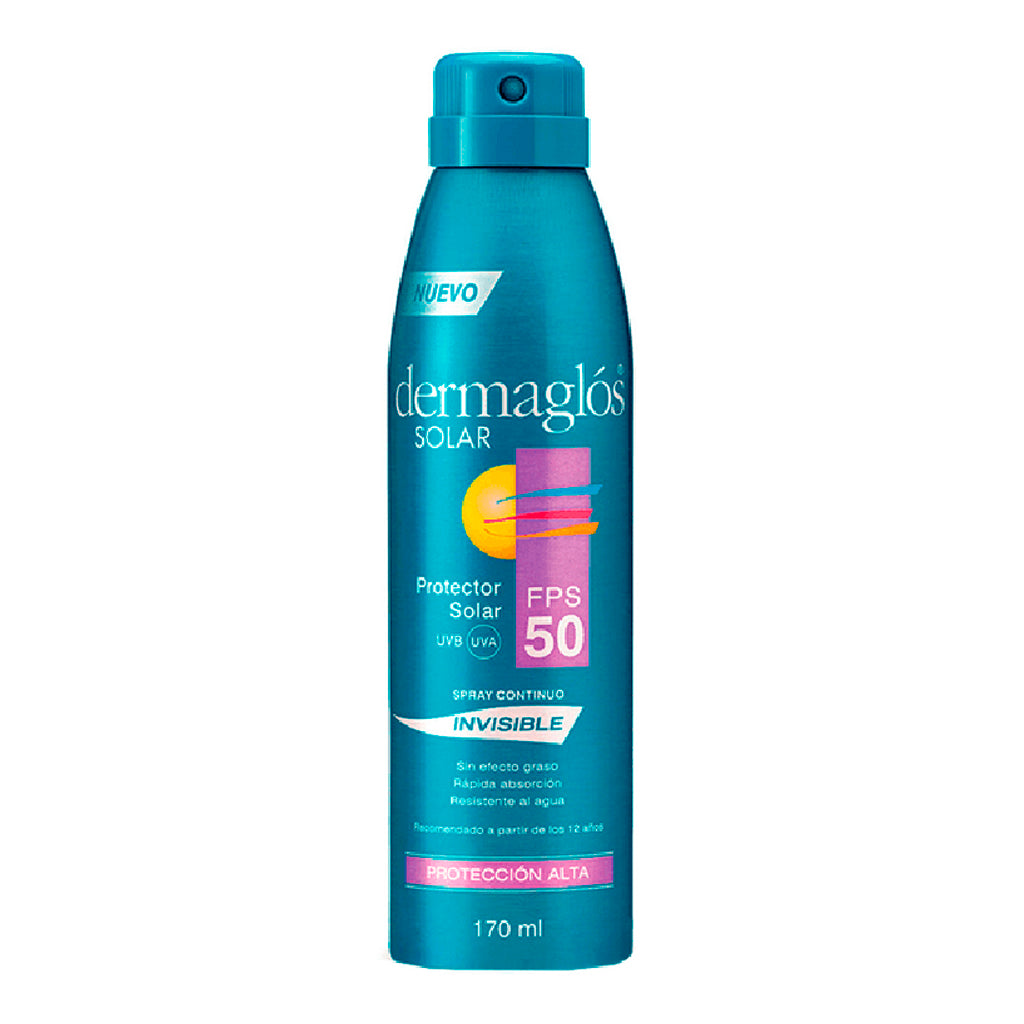 Protector Solar Spray Dermaglos Invisible 170 ml