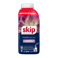 Jabón Liquido Skip p/ Ropa Concentrado p/ Diluir Power Deluxe 500 ml