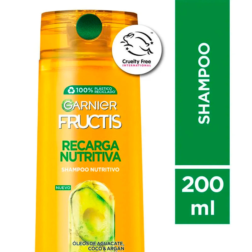 Shampoo Fructis Garnier Recarga Nutritiva  200 ml