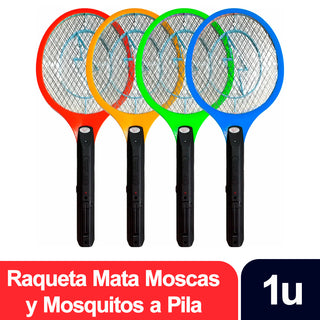Raqueta Generico Mata Moscas y Mosquitos a Pila