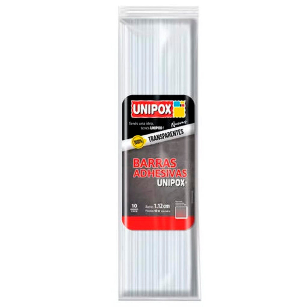 Barra Adhesiva Unipox Silicona de 1,12 x 30 cm 10 u