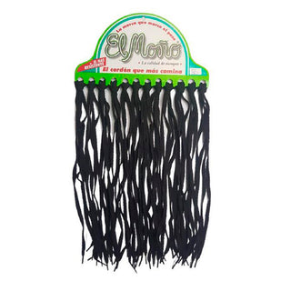Cordones El Monio p/ Zapatilla 80 cms Negro 12 u