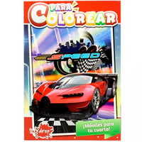 Libro Generico p/ Colorear Autos
