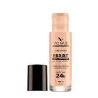 Base Liquida Vogue Resist "No Transfiere" - Larga Duracion - Acabado Mate FPS 15 30 ml