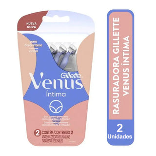 Afeitadora Desechable Gillette  Prestobarba Venus 3 Filos Intima  2 u