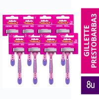 Afeitadora Generico Prestobarba 3 descartable - Gillette 8 u