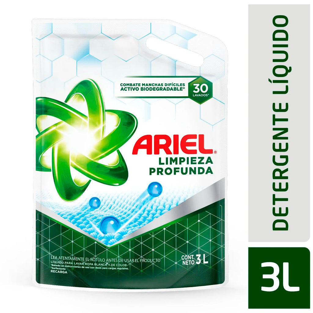 Ariel 液体洗衣液深度清洁 3 升