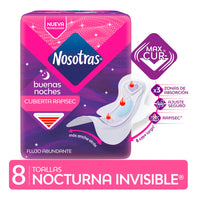 Toallas Femeninas Nosotras Nocturna Invisible 8 u
