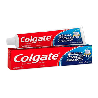 Dentifrico Crema Colgate Proteccion Anticaries Sabor Original  70 g