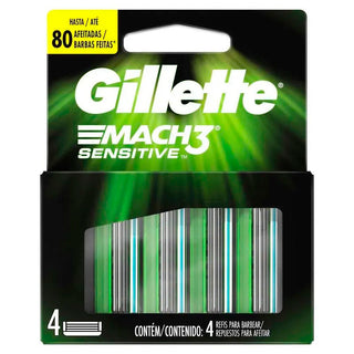 Repuesto Afeitadora Gillette Prestobarba Mach3 3 Filos Sensitive 4 u