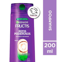 Shampoo Fructis Garnier Rizos Poderosos  200 ml