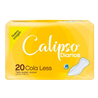 Protectores Diarios Calipso Cola Less Tela Super Suave 20 u