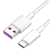 通用USB-C数据线，白色