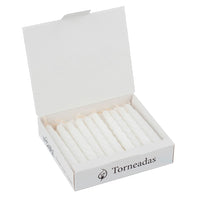 Vela Velon Generico Torneado Blanco 20 u