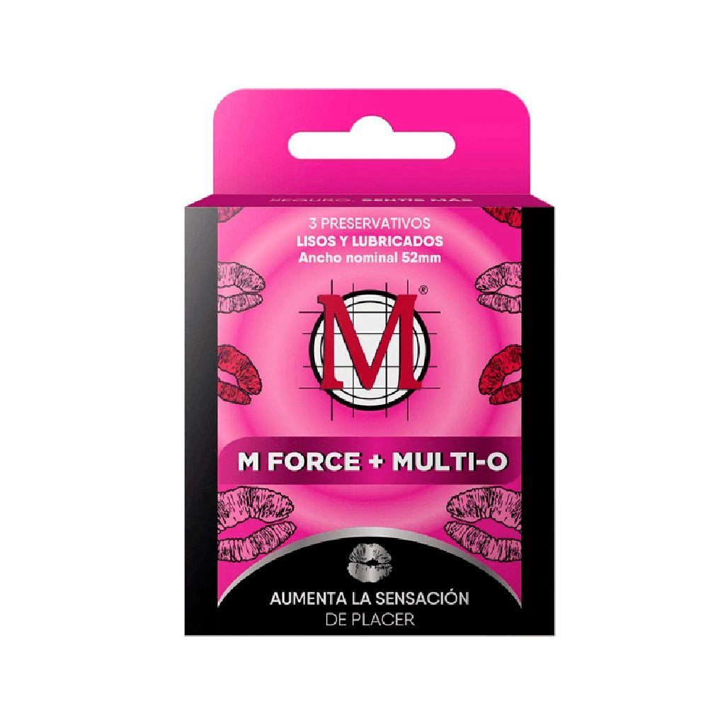 Preservativos Multi O M Force Lubricados 3 u