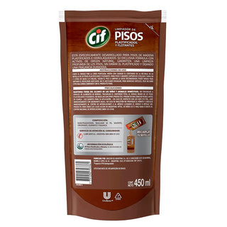 Limpiador de piso Repuesto Cif Plastificados y Flotantes 450 ml