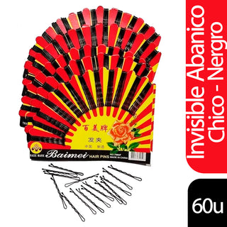 Invisibles Abanico Generico p/ Pelo Negros - Chicos 60 u
