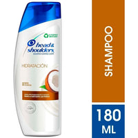 Shampoo Head & Shoulders Control Caspa - Hidratacion con Aceite de Coco 180 ml