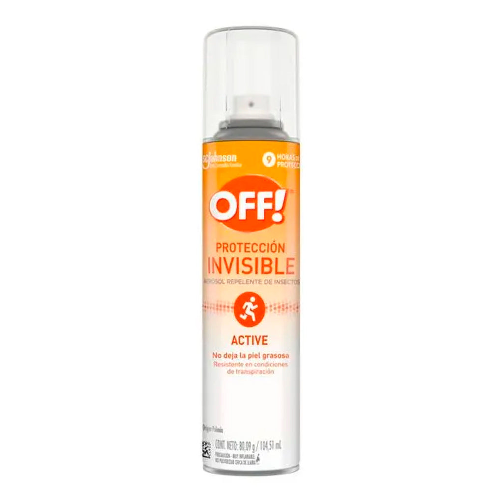 Repelente Aerosol Off Mosquitos Proteccion Invisible Active 104,51 ml