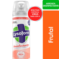 Desinfectante de ambientes Aerosol Lysoform Fragancia Frutal 360 ml