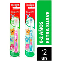 Cepillo de Dientes Colgate Extra Suave de 0 a 2 años 12u