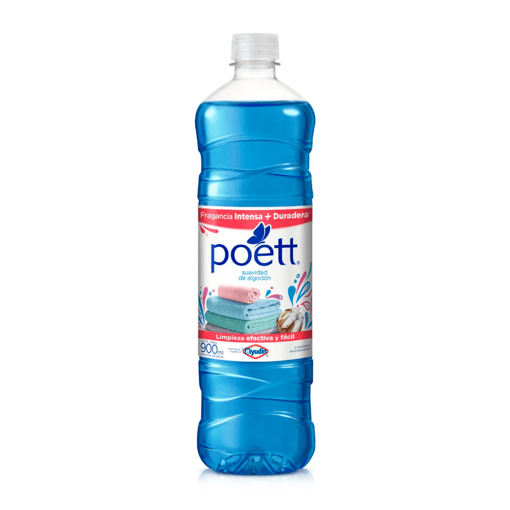 Limpiador de Piso Liquido Poett Aromatizante Suavidad de Algodon 900 ml