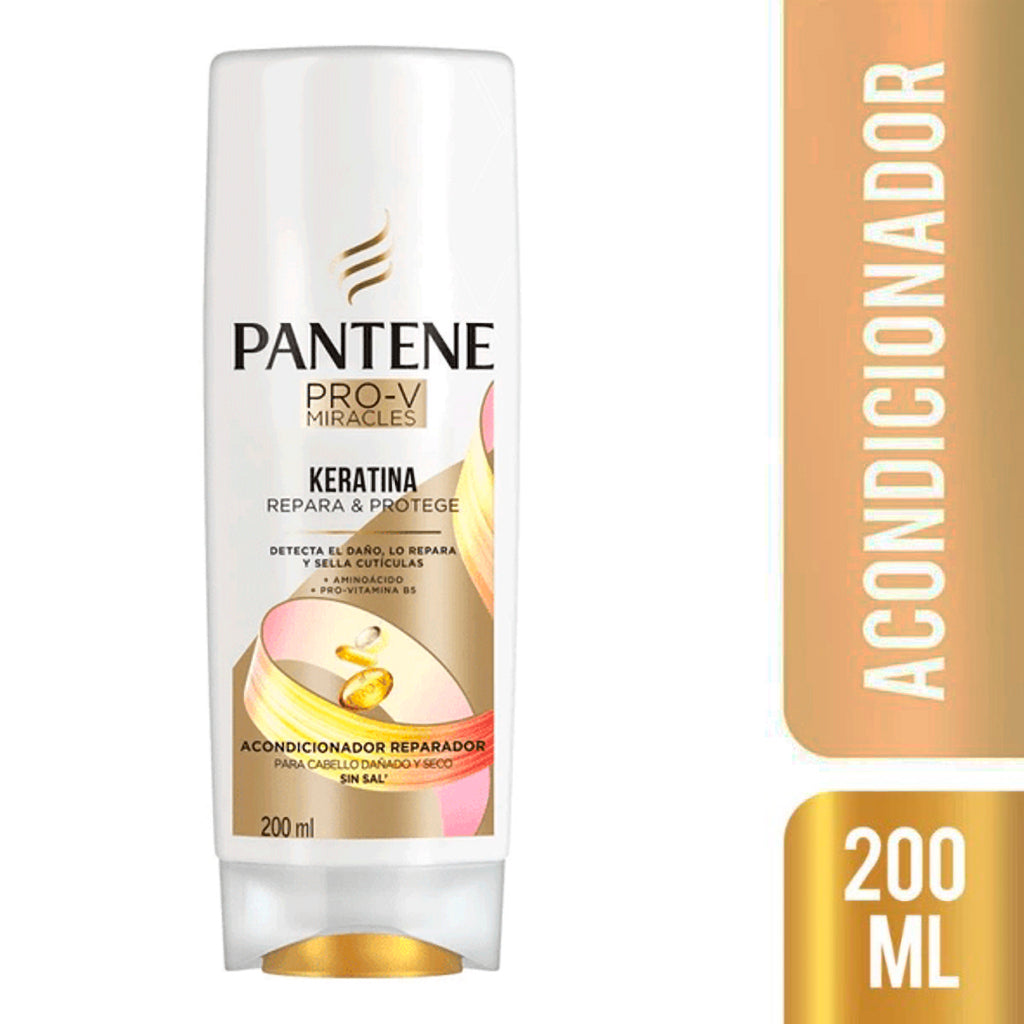 Acondicionador Pantene Pro-V Miracles Keratina Repara y Protege 200 ml