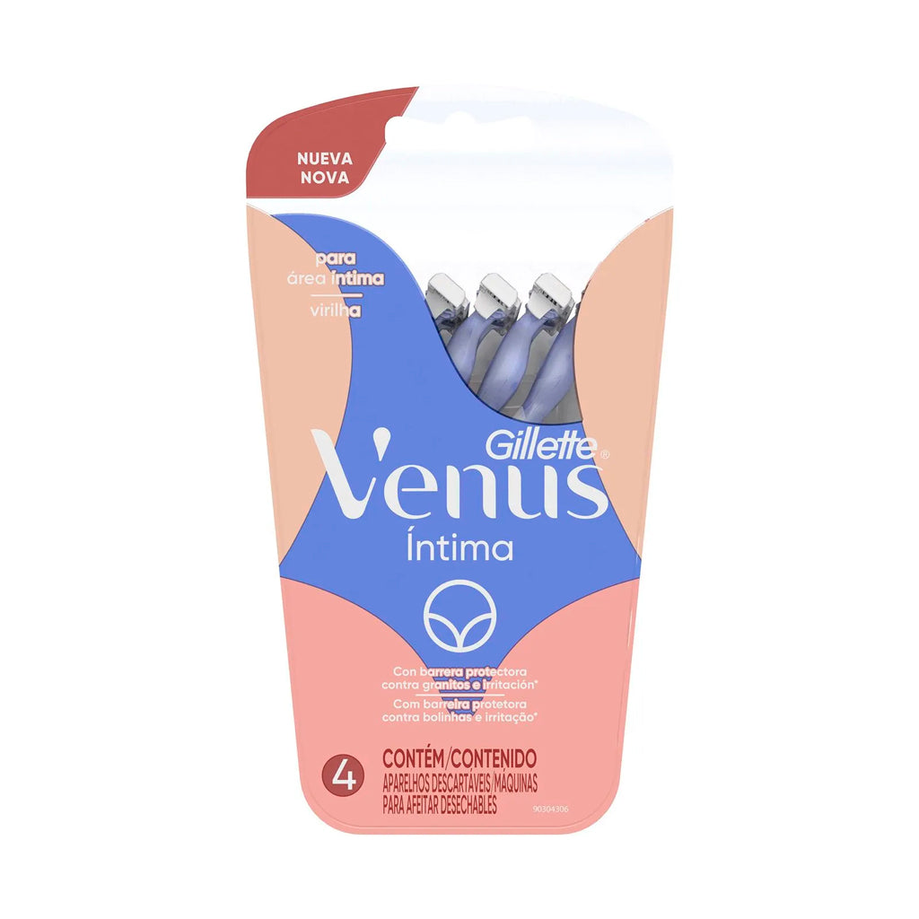 吉列一次性剃刀 Prestobarba Venus 亲肤三刀片 4 片装