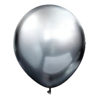 Globos Tuky Chrome Plata 10 u