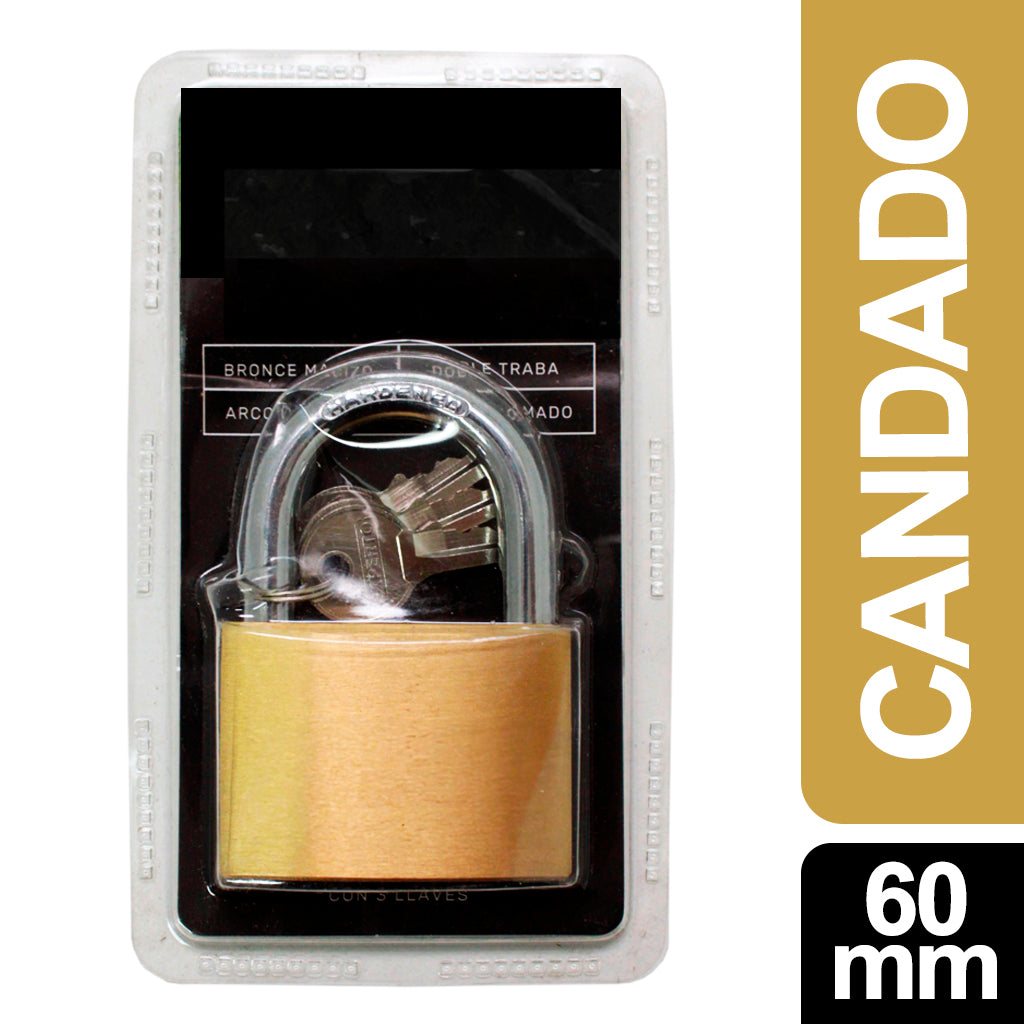 Candado Gus Dorado Resistente 60 mm
