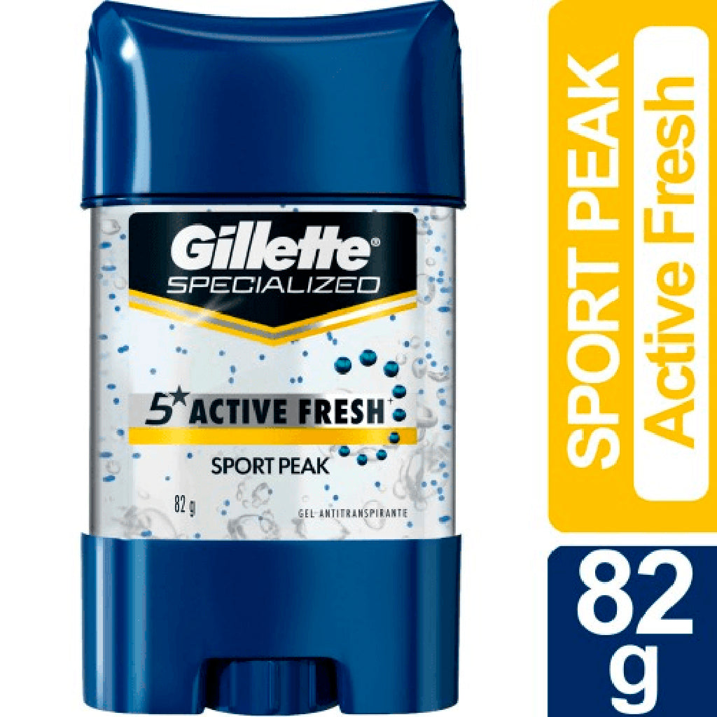 Desodorante Roll - On Gillette Antitranspirante Gel Active Fresh Sport Peak 82 g