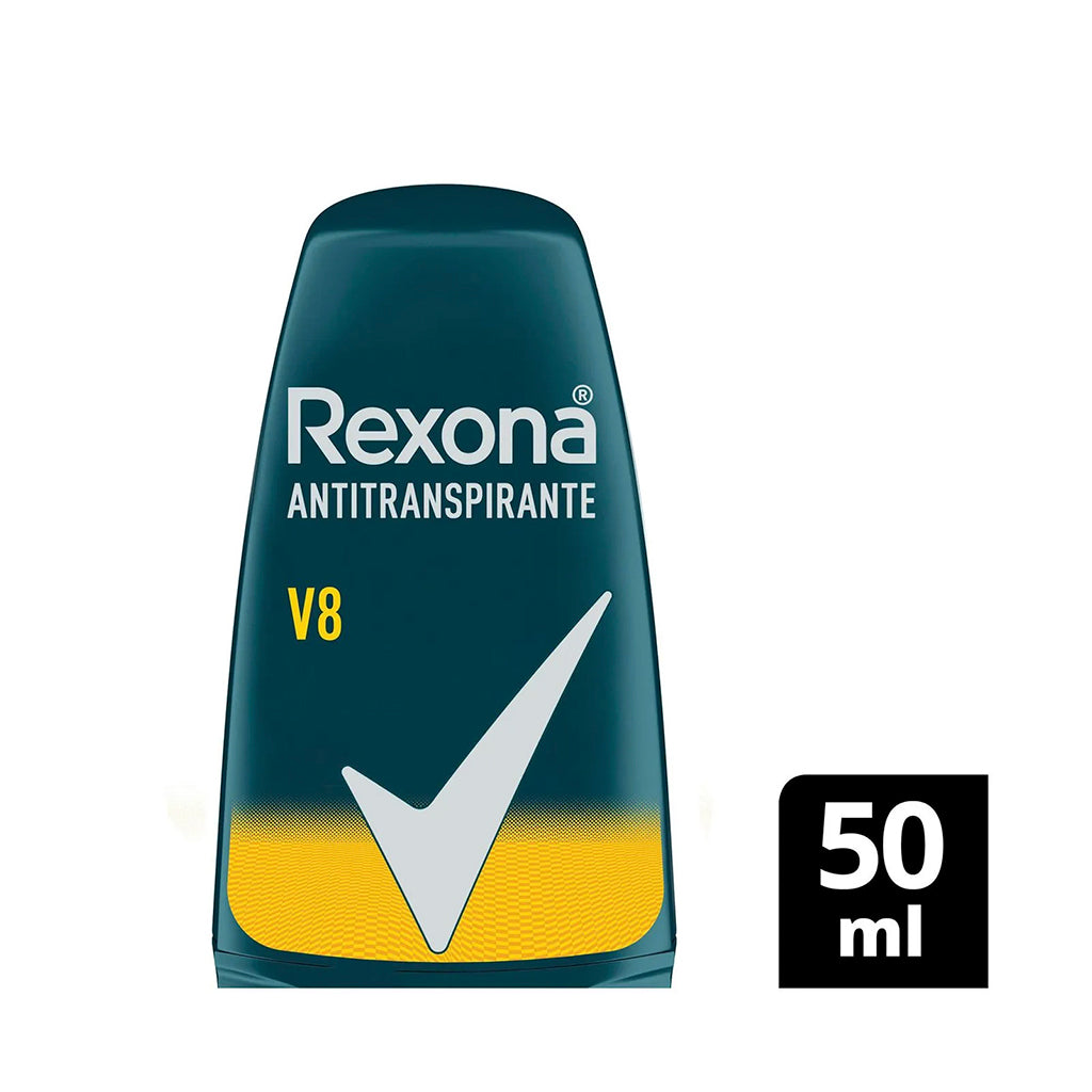 Desodorante  Roll - on Rexona Antitranspirante V8 50 ml