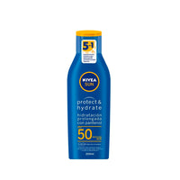 Protector Solar Crema Nivea SUN Protect & Hydrate c/ Pantenol FPS 50 200 ml